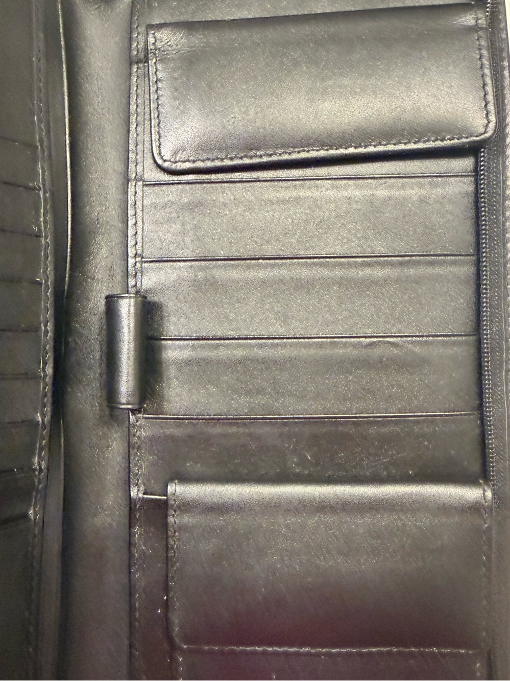 Croton Black Wallet with White Logo Accent - Picture 6 of 9